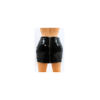Jupe noire en simili cuir avec zip Lara